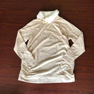 Isabel Maternity Turtleneck Sweater with Faux Wool